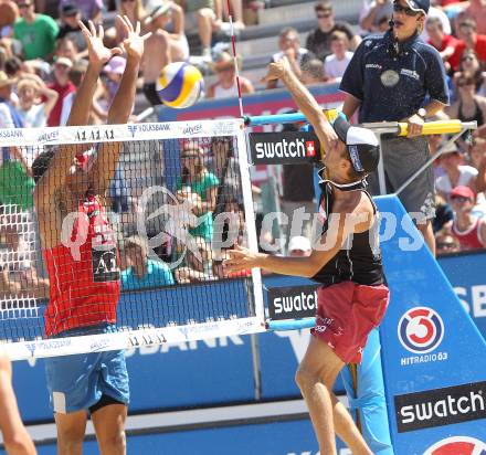 Beachvolleyball Grand Slam.  Alexander Huber. Klagenfurt, 28.7.2010.
Foto: Kuess

---
pressefotos, pressefotografie, kuess, qs, qspictures, sport, bild, bilder, bilddatenbank