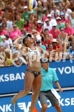 Beachvolleyball Grand Slam. Sara Montagnolli.  Klagenfurt, 28.7.2010.
Foto: Kuess

---
pressefotos, pressefotografie, kuess, qs, qspictures, sport, bild, bilder, bilddatenbank