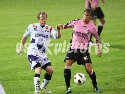 Fussball Testspiel. SAK gegen US Palermo. Christian Samitsch (SAK), Giovanni Cristofari (Palermo). St. Veit, am 29.7.2010.
Foto: Kuess
---
pressefotos, pressefotografie, kuess, qs, qspictures, sport, bild, bilder, bilddatenbank