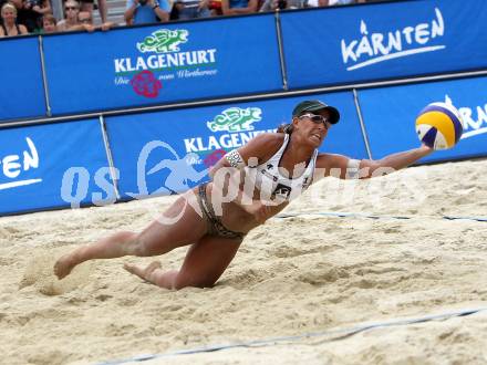 Beachvolleyball Grand Slam. Sara Montagnolli,  (AUT). Klagenfurt, 29.7.2010.
Foto: Kuess

---
pressefotos, pressefotografie, kuess, qs, qspictures, sport, bild, bilder, bilddatenbank