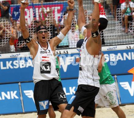 Beachvolleyball Grand Slam. Clemens Doppler, Matthias Mellitzer (AUT). Klagenfurt, 29.7.2010.
Foto: Kuess

---
pressefotos, pressefotografie, kuess, qs, qspictures, sport, bild, bilder, bilddatenbank