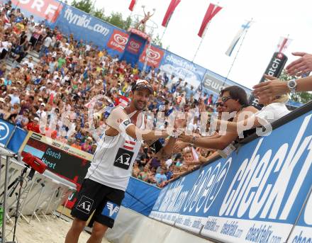 Beachvolleyball Grand Slam. Clemens Doppler, (AUT). Klagenfurt, 29.7.2010.
Foto: Kuess

---
pressefotos, pressefotografie, kuess, qs, qspictures, sport, bild, bilder, bilddatenbank