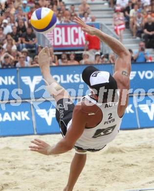 Beachvolleyball Grand Slam. Alexander Horst (AUT). Klagenfurt, 29.7.2010.
Foto: Kuess

---
pressefotos, pressefotografie, kuess, qs, qspictures, sport, bild, bilder, bilddatenbank