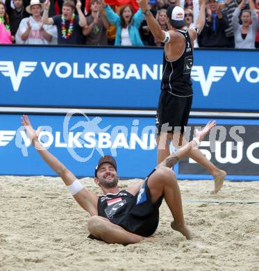 Beachvolleyball Grand Slam. DOPPLER Clemens, MELLITZER Matthias. Klagenfurt, 30.7.2010.
Foto: Kuess

---
pressefotos, pressefotografie, kuess, qs, qspictures, sport, bild, bilder, bilddatenbank