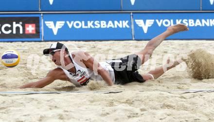 Beachvolleyball Grand Slam. Alexander Horst (AUT). Klagenfurt, 29.7.2010.
Foto: Kuess

---
pressefotos, pressefotografie, kuess, qs, qspictures, sport, bild, bilder, bilddatenbank