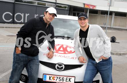 Eishockey. KAC. Andy Chiodo Tormann, Tormanntrainer Pierre Beaulieu. Klagenfurt, 3.8.2010.
Foto: Kuess 
---
pressefotos, pressefotografie, kuess, qs, qspictures, sport, bild, bilder, bilddatenbank