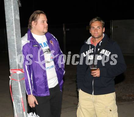 Fussball Testspiel. SK Austria Klagenfurt gegen US Palermo. Fans (Klagenfurt), Kai Schoppitsch. Klagenfurt, am 28.7.2010.
Foto: Kuess 
---
pressefotos, pressefotografie, kuess, qs, qspictures, sport, bild, bilder, bilddatenbank