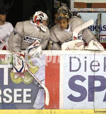 EBEL. Eishockey Bundesliga. KAC. Training. Rene Swette, Andy Chiodo. Klagenfurt, 4.8.2010.
Foto: Kuess
---
pressefotos, pressefotografie, kuess, qs, qspictures, sport, bild, bilder, bilddatenbank