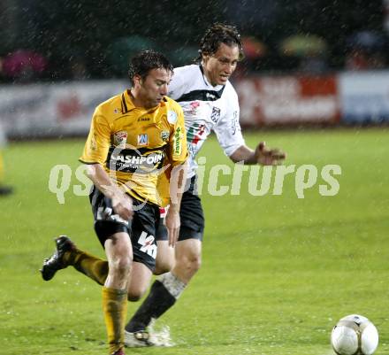 Fussball. Erste Liga. WAC/St. Andrae gegen SCR Altach. Baldauf Dario (WAC), Schuetz Daniel (Altach).  Wolfsberg, 6.8.2010. 
Foto: Kuess

---
pressefotos, pressefotografie, kuess, qs, qspictures, sport, bild, bilder, bilddatenbank