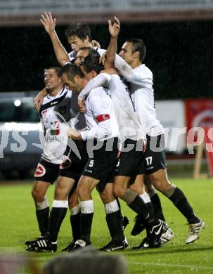 Fussball. Erste Liga. WAC/St. Andrae gegen SCR Altach. Torjubel WAC.  Wolfsberg, 6.8.2010. 
Foto: Kuess

---
pressefotos, pressefotografie, kuess, qs, qspictures, sport, bild, bilder, bilddatenbank