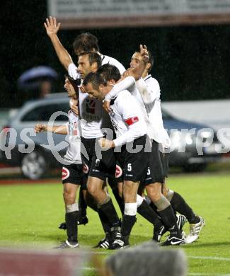 Fussball. Erste Liga. WAC/St. Andrae gegen SCR Altach. Torjubel WAC.  Wolfsberg, 6.8.2010. 
Foto: Kuess

---
pressefotos, pressefotografie, kuess, qs, qspictures, sport, bild, bilder, bilddatenbank