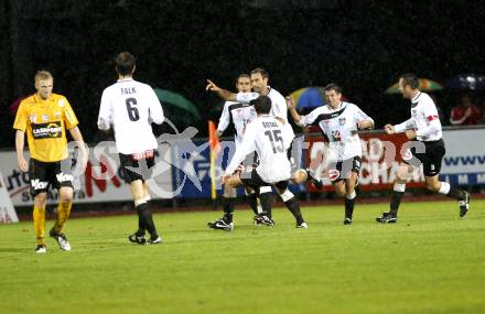 Fussball. Erste Liga. WAC/St. Andrae gegen SCR Altach. Torjubel WAC.  Wolfsberg, 6.8.2010. 
Foto: Kuess

---
pressefotos, pressefotografie, kuess, qs, qspictures, sport, bild, bilder, bilddatenbank