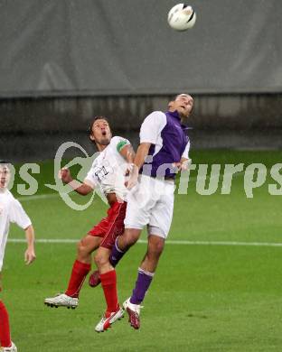 Fussball. Regionalliga. SK Austria Klagenfurt gegen Union St. Florian . Markus Pink, Thomas Groebl(Klagenfurt), (St.Florian). Klagenfurt, 6.8.2010. 
Foto: Kuess

---
pressefotos, pressefotografie, kuess, qs, qspictures, sport, bild, bilder, bilddatenbank