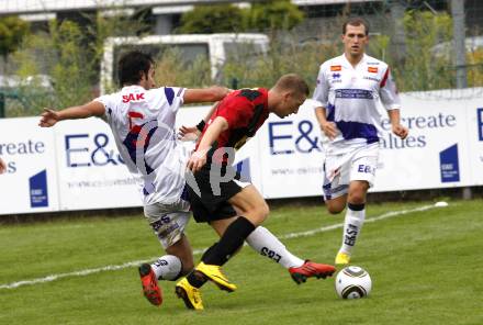 Fussball. Regionalliga. SAK gegen LASK. Veliu Murat (SAK), Derdak Patrick (LASK). Klagenfurt, 7.8.2010.
Foto: Kuess
---
pressefotos, pressefotografie, kuess, qs, qspictures, sport, bild, bilder, bilddatenbank