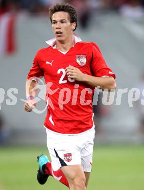 Fussball. Freundschaftsspiel. Oesterreich gegen Schweiz. Roland Linz (Oesterreich). Klagenfurt, 11.8.2010. 
Foto: Kuess

---
pressefotos, pressefotografie, kuess, qs, qspictures, sport, bild, bilder, bilddatenbank