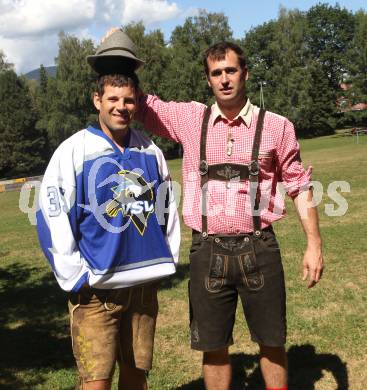 EBEL. Eishockey Bundesliga. Neuzugaenge Tomaz Razingar, Derek Damon (VSV). Villach, am 4.8.2010. 
Foto: Kuess
---
pressefotos, pressefotografie, kuess, qs, qspictures, sport, bild, bilder, bilddatenbank