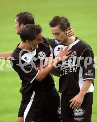 Fusball Kaerntner Liga. St. Veit gegen Spittal. Torjubel Spittal. St. Veit, 13.8.2010. 
Foto: Kuess
---
pressefotos, pressefotografie, kuess, qs, qspictures, sport, bild, bilder, bilddatenbank