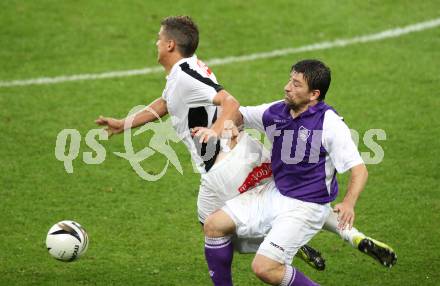 Fussball OEFB Cup. SK Austria Klagenfurt gegen LASK. Christian Sablanig (Klagenfurt), Daniel Kogler (LASK). Klagenfurt, am 14.8.2010.
Foto: Kuess
---
pressefotos, pressefotografie, kuess, qs, qspictures, sport, bild, bilder, bilddatenbank