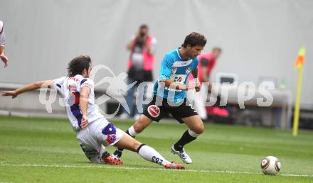 Fussball OEFB Cup. SAK KLagenfurt gegen WAC/St. Andrae. Murat Veliu (SAK), Sandro Zakany (WAC/St. Andrae). Klagenfurt, am 14.8.2010.
Foto: Kuess
---
pressefotos, pressefotografie, kuess, qs, qspictures, sport, bild, bilder, bilddatenbank