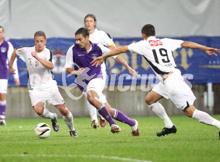 Fussball OEFB Cup. SK Austria Klagenfurt gegen LASK. Markus Pink (Klagenfurt), Pervan Pavao, Thomas Piermayr (LASK). Klagenfurt, am 14.8.2010.
Foto: Kuess
---
pressefotos, pressefotografie, kuess, qs, qspictures, sport, bild, bilder, bilddatenbank