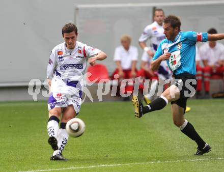 Fussball OEFB Cup. SAK KLagenfurt gegen WAC/St. Andrae. Darjan Aleksic (SAK), Gernot Messner (WAC/St. Andrae). Klagenfurt, am 14.8.2010.
Foto: Kuess
---
pressefotos, pressefotografie, kuess, qs, qspictures, sport, bild, bilder, bilddatenbank