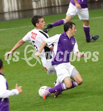 Fussball OEFB Cup. SK Austria Klagenfurt gegen LASK. Helmut Koenig (Klagenfurt), Florian Metz (LASK). Klagenfurt, am 14.8.2010.
Foto: Kuess
---
pressefotos, pressefotografie, kuess, qs, qspictures, sport, bild, bilder, bilddatenbank