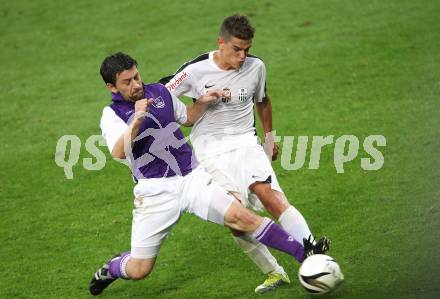 Fussball OEFB Cup. SK Austria Klagenfurt gegen LASK. Christian Sablatnig (Klagenfurt), Daniel Kogler (LASK). Klagenfurt, am 14.8.2010.
Foto: Kuess
---
pressefotos, pressefotografie, kuess, qs, qspictures, sport, bild, bilder, bilddatenbank