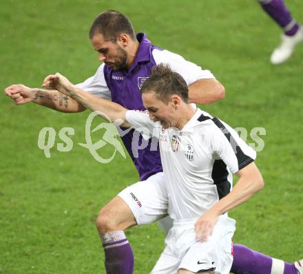 Fussball OEFB Cup. SK Austria Klagenfurt gegen LASK. Oliver Pusztai (Klagenfurt), Lukas Kragl (LASK). Klagenfurt, am 14.8.2010.
Foto: Kuess
---
pressefotos, pressefotografie, kuess, qs, qspictures, sport, bild, bilder, bilddatenbank