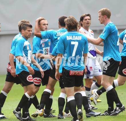 Fussball OEFB Cup. SAK KLagenfurt gegen WAC/St. Andrae. Torjubel (WAC/St. Andrae). Klagenfurt, am 14.8.2010.
Foto: Kuess
---
pressefotos, pressefotografie, kuess, qs, qspictures, sport, bild, bilder, bilddatenbank