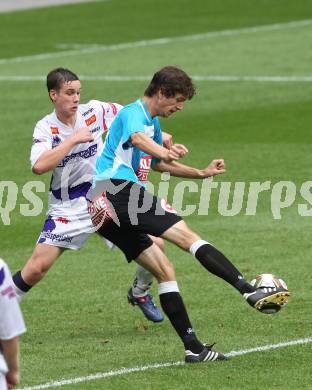 Fussball OEFB Cup. SAK KLagenfurt gegen WAC/St. Andrae. Patrick Lausegger (SAK), Christian Falk (WAC/St. Andrae). Klagenfurt, am 14.8.2010.
Foto: Kuess
---
pressefotos, pressefotografie, kuess, qs, qspictures, sport, bild, bilder, bilddatenbank