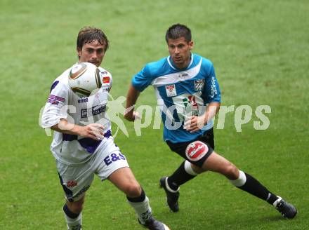 Fussball OEFB Cup. SAK KLagenfurt gegen WAC/St. Andrae. Grega Triplat (SAK), Markus Kreuz (WAC/St. Andrae). Klagenfurt, am 14.8.2010.
Foto: Kuess
---
pressefotos, pressefotografie, kuess, qs, qspictures, sport, bild, bilder, bilddatenbank