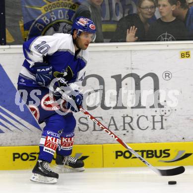 EBEL. Eishockeybundesliga Testspiel. VSV gegen Zagreb. Damon Derek (VSV). Villach am 15.8.2010
Foto: Kuess 
---
pressefotos, pressefotografie, kuess, qs, qspictures, sport, bild, bilder, bilddatenbank