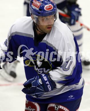 EBEL. Eishockeybundesliga Testspiel. VSV gegen Zagreb. Derek Damon (VSV). Villach am 15.8.2010
Foto: Kuess 
---
pressefotos, pressefotografie, kuess, qs, qspictures, sport, bild, bilder, bilddatenbank