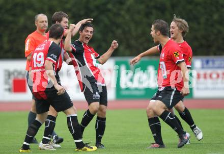 Fussball Kaerntner Liga. VSV gegen RZ Pellets WAC/St. Andrae 1b. Michael Torjubel Angelo Darmann (WAC). Villach, am 18.8.2010.
Foto: Kuess
---
pressefotos, pressefotografie, kuess, qs, qspictures, sport, bild, bilder, bilddatenbank