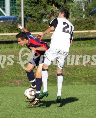 Fussball Unterliga Ost. SV Ludmannsdorf gegen Annabichler SV. Marco Koller (Ludmannsdorf), Admir Icanovic (ASV). Ludmannsdorf, am 15.8.2010.
Foto: Kuess
---
pressefotos, pressefotografie, kuess, qs, qspictures, sport, bild, bilder, bilddatenbank