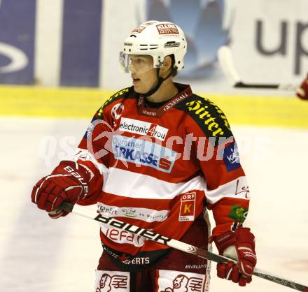 Eishockey. Testspiel. KAC gegen  Michigan Tech Huskies.  Scofield Tyler (KAC). Klagenfurt, am 18.8.2010.
Foto: Kuess 

---
pressefotos, pressefotografie, kuess, qs, qspictures, sport, bild, bilder, bilddatenbank