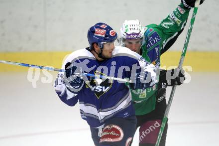 Eishockey. Testspiel. VSV gegen HDD Tilia Olimpija. Benjamin Petrik (VSV), Nejc Berlisk (Olimpija).
Bled, 19.8.2010.
Foto: Kuess
---
pressefotos, pressefotografie, kuess, qs, qspictures, sport, bild, bilder, bilddatenbank