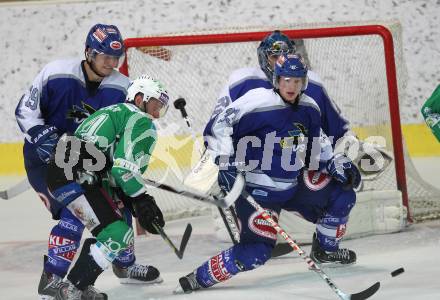 Eishockey. Testspiel. VSV gegen HDD Tilia Olimpija. Stefan Bacher, Andreas Wiedergut (VSV), Matej Hocevar (Olimpija).
Bled, 19.8.2010.
Foto: Kuess
---
pressefotos, pressefotografie, kuess, qs, qspictures, sport, bild, bilder, bilddatenbank