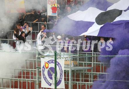 Fussball. Regionalliga. SK Austria Klagenfurt gegen Union St. Florian . Fans (Klagenfurt). Klagenfurt, 6.8.2010. 
Foto: Kuess

---
pressefotos, pressefotografie, kuess, qs, qspictures, sport, bild, bilder, bilddatenbank