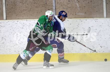 Eishockey. Testspiel. VSV gegen HDD Tilia Olimpija. Jonathan Ferland (VSV), Uhan Matevz (Olimpija).
Bled, 19.8.2010.
Foto: Kuess
---
pressefotos, pressefotografie, kuess, qs, qspictures, sport, bild, bilder, bilddatenbank