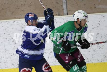 Eishockey. Testspiel. VSV gegen HDD Tilia Olimpija. Andreas Wiedergut (VSV), Erik Werner (Olimpija).
Bled, 19.8.2010.
Foto: Kuess
---
pressefotos, pressefotografie, kuess, qs, qspictures, sport, bild, bilder, bilddatenbank