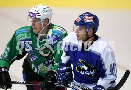 Eishockey. Testspiel. VSV gegen HDD Tilia Olimpija. Damon Derek (VSV), Bostjan Groznik(Olimpija).
Bled, 19.8.2010.
Foto: Kuess
---
pressefotos, pressefotografie, kuess, qs, qspictures, sport, bild, bilder, bilddatenbank