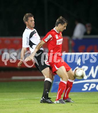 Fussball 1. Liga. RZ Pellets WAC/St. Andrae gegen Trenkwalder Admira. Gernot Messner,  (WAC), Benjamin Sulimani (Admira): Wolfsberg, 20.8.2010.
Foto: Kuess

---
pressefotos, pressefotografie, kuess, qs, qspictures, sport, bild, bilder, bilddatenbank