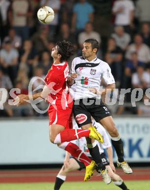 Fussball 1. Liga. RZ Pellets WAC/St. Andrae gegen Trenkwalder Admira. Nenad Jovanovic, (WAC), Mihret Topcagic (Admira). Wolfsberg, 20.8.2010.
Foto: Kuess

---
pressefotos, pressefotografie, kuess, qs, qspictures, sport, bild, bilder, bilddatenbank