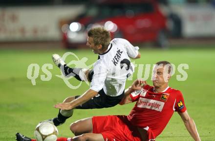 Fussball 1. Liga. RZ Pellets WAC/St. Andrae gegen Trenkwalder Admira. Manuel Kerhe, (WAC), Daniel Drescher (Admira). Wolfsberg, 20.8.2010.
Foto: Kuess

---
pressefotos, pressefotografie, kuess, qs, qspictures, sport, bild, bilder, bilddatenbank