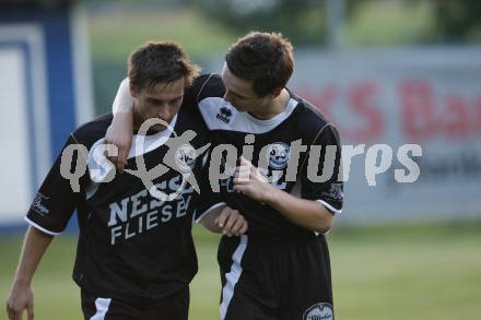 Fussball. Kaerntner Liga. SK Treibach gegen SV Spittal/Drau. Plattner Manuel, Lagler Thomas (Spittal). Treibach am 20.8.2010
Foto: Kuess
---
pressefotos, pressefotografie, kuess, qs, qspictures, sport, bild, bilder, bilddatenbank