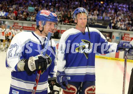 Eishockey. VSV.  Wolfgang Kromp, Guenther Lanzinger. Villach, 24.8.2010.
Foto: Kuess


---
pressefotos, pressefotografie, kuess, qs, qspictures, sport, bild, bilder, bilddatenbank