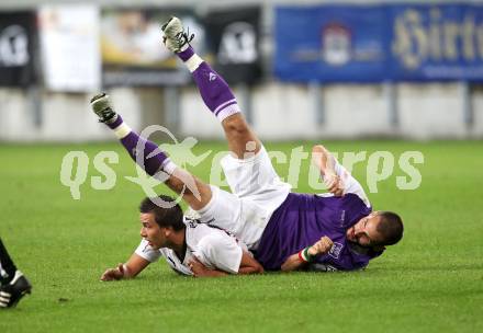 Fussball. Regionalliga. Austria Klagenfurt gegen Gleinstaetten. Oliver Pusztai (Austria Klagenfurt), Prietl Manuel (Gleinstaetten). Klagenfurt, 28.8.2010.
Foto: Kuess

---
pressefotos, pressefotografie, kuess, qs, qspictures, sport, bild, bilder, bilddatenbank