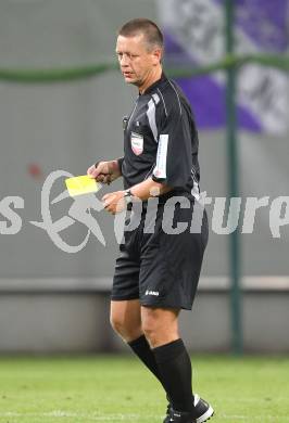 Fussball. Regionalliga. Austria Klagenfurt gegen FC Blau-Weiss Linz.  Schiedsrichter Michael Robitsch. Klagenfurt, 3.9.2010.
Foto: Kuess

---
pressefotos, pressefotografie, kuess, qs, qspictures, sport, bild, bilder, bilddatenbank