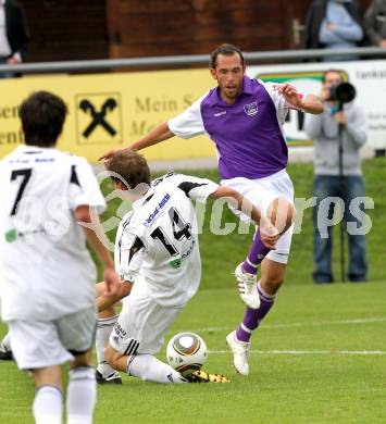 Fussball. KFV Cup. SV Ludmannsdorf gegen SK Austria Klagenfurt. Klinar Christian (Ludmannsdorf), Prawda Christian (Klagenfurt). Ludmannsdorf, 7.9.2010.
Foto: Kuess
---
pressefotos, pressefotografie, kuess, qs, qspictures, sport, bild, bilder, bilddatenbank